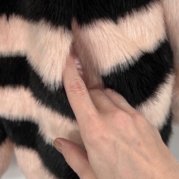 Love Token Pink and Black Faux Fur Coat - Picture 9 of 11